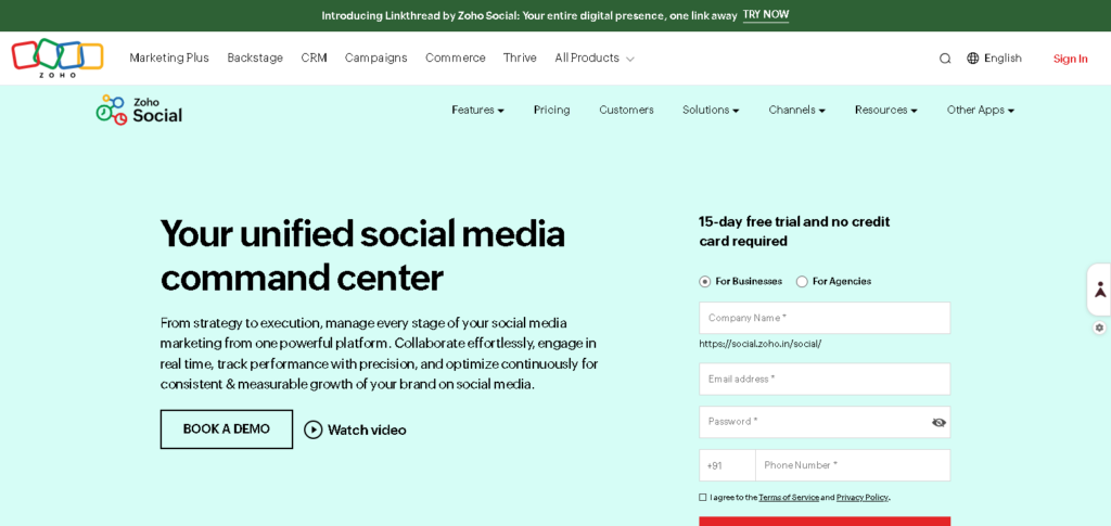 10 Best AI Agents for Automated Social Media Management 7 Zoho Social