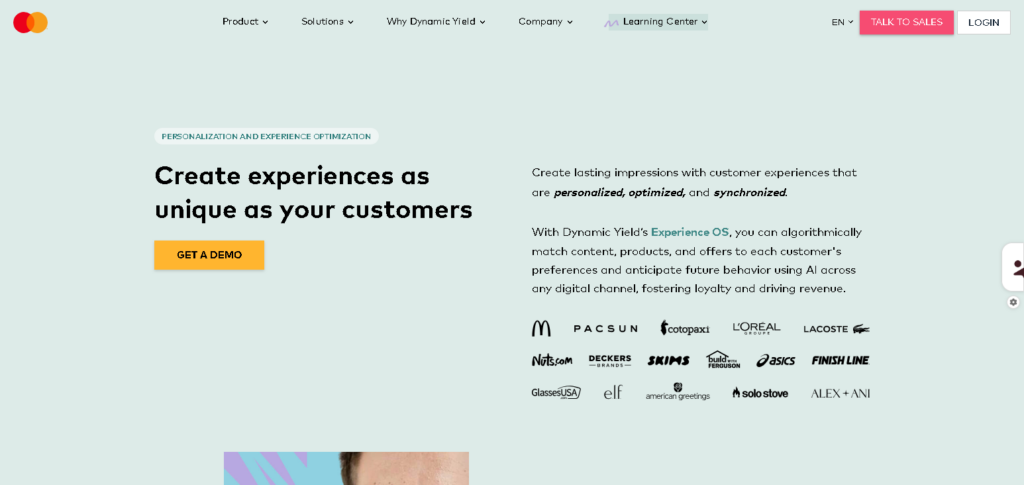 10 Best E-Commerce AI Agents to Boost Store Sales and Retargeting 9 Dynamic Yield AI