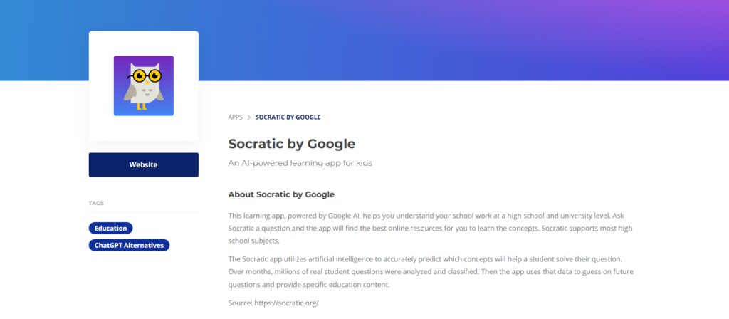 Socratic by Google