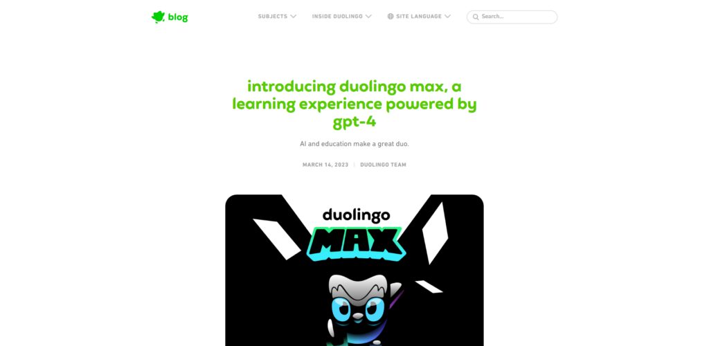 Duolingo Max