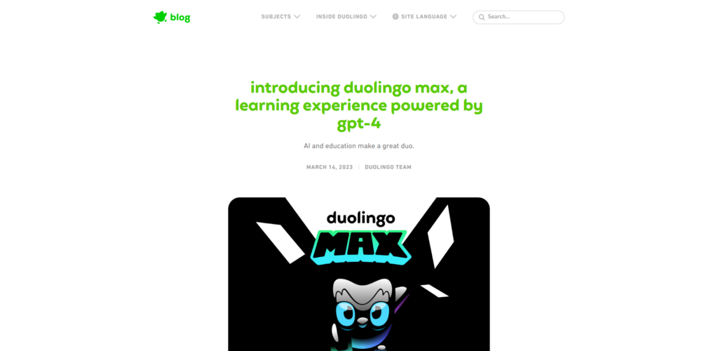 Duolingo Max