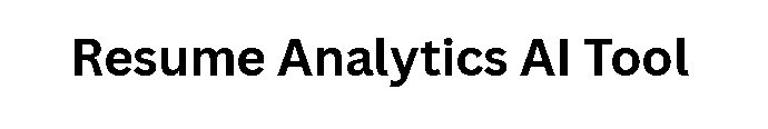  Resume Analytics AI Tool