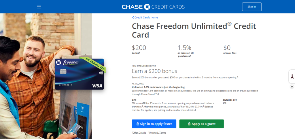 Chase Freedom Unlimited