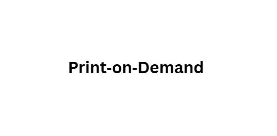 Print‑on‑Demand