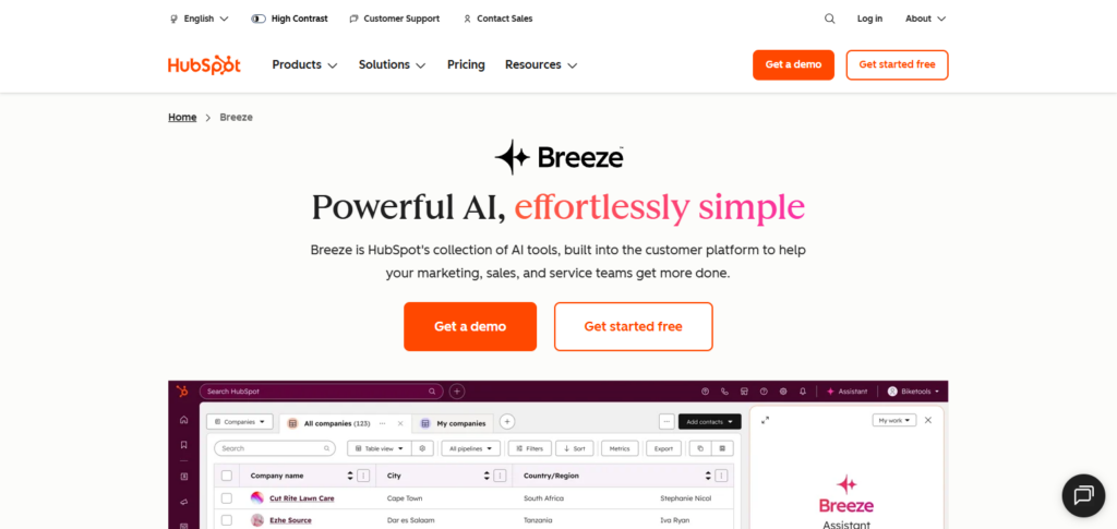 HubSpot Breeze AI