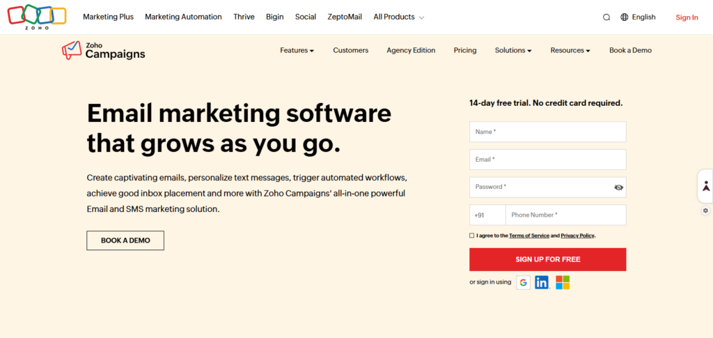 Zoho Campaigns