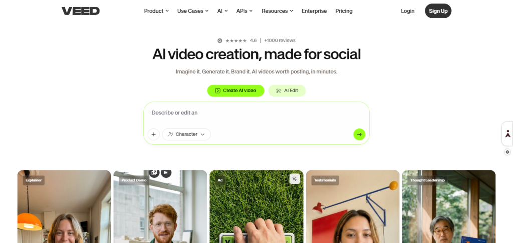 10 Best AI Influencer Tools for Instagram, TikTok & YouTube 7 Veed.io