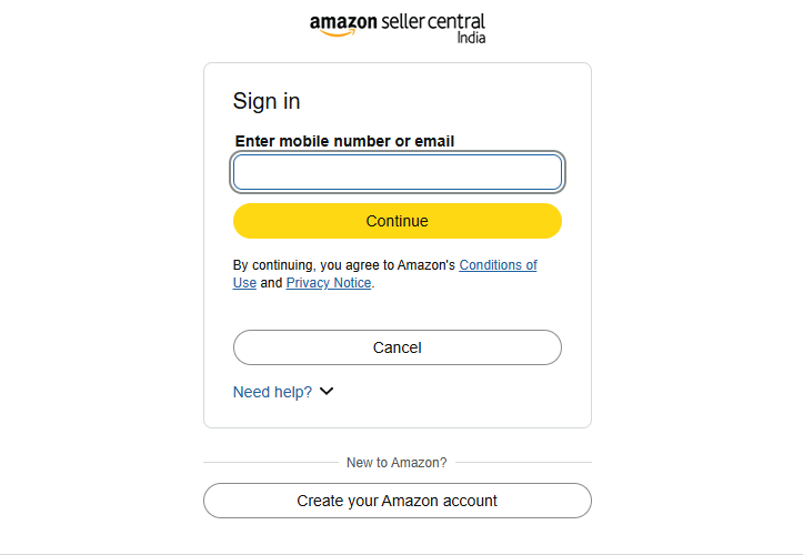 Step 2: Sign Up for a Selling Account on Amazon