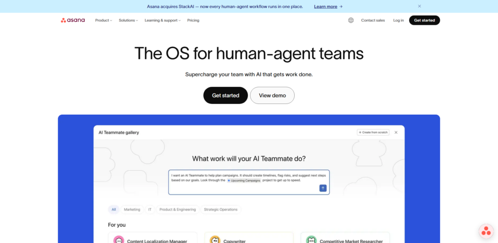 10 Best AI Productivity Apps Helping Remote Teams Work Faster in 2026 6 Asana