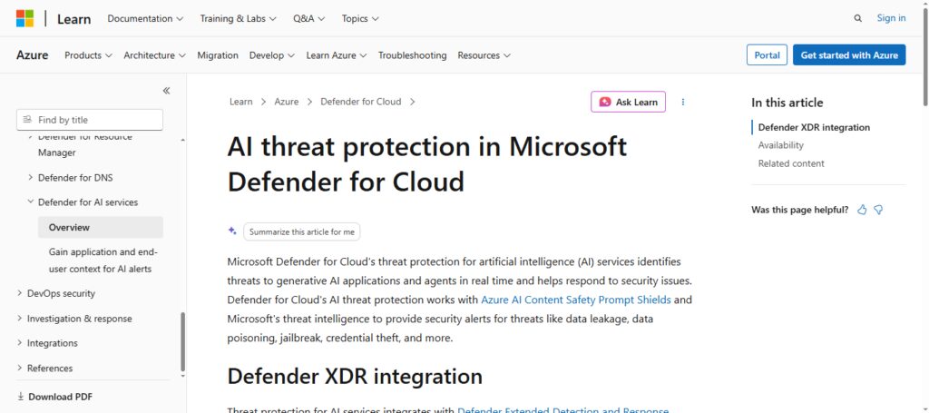 Microsoft Defender AI