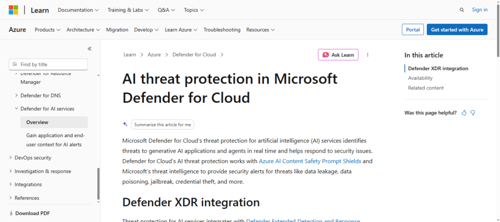 Microsoft Defender AI