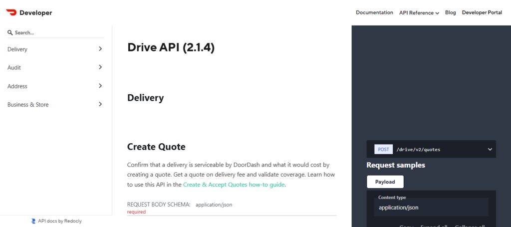 DoorDash Drive API