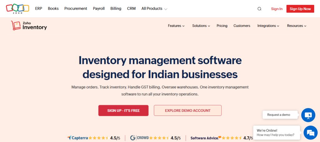 Zoho Inventory