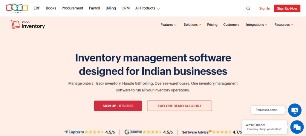 Zoho Inventory