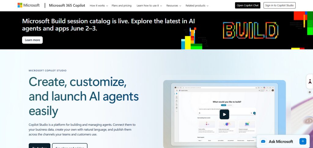 10 AI Platforms Companies Use Instead of Hiring Employees 3 Microsoft Copilot Studio