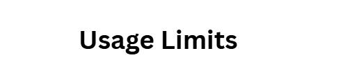 Usage Limits