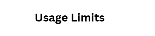 Usage Limits