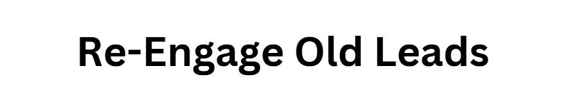 Re-Engage Old Leads