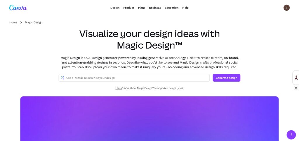 Canva AI (Magic Studio)