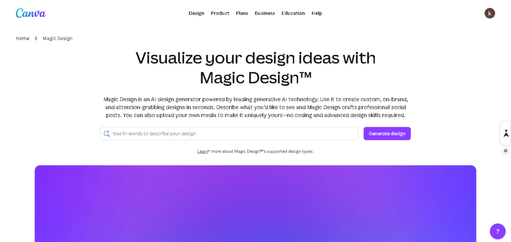 Canva AI (Magic Studio)