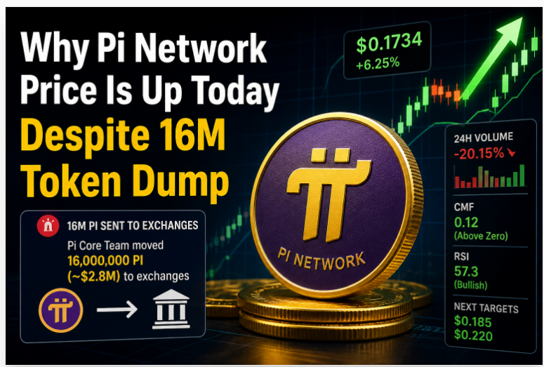 Why Pi Network Price Is Up Today Despite 16M Token Dump