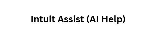 Intuit Assist (AI Help)