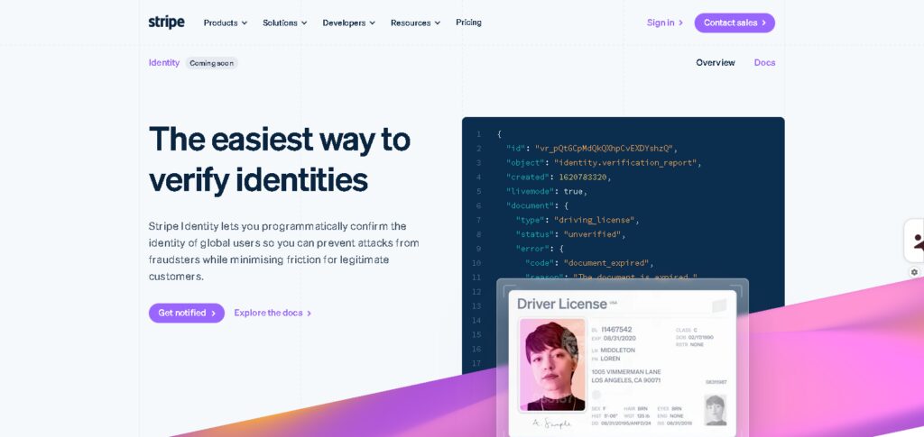 Stripe Identity