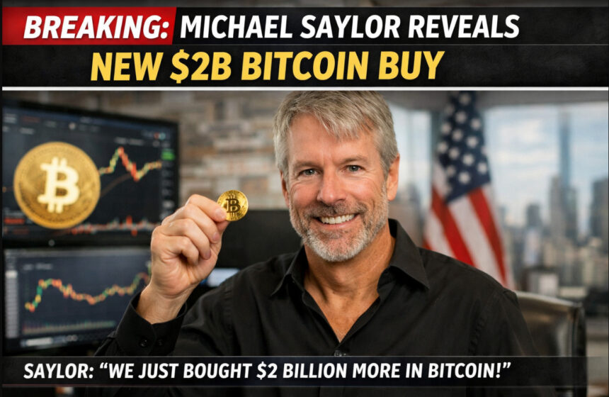 Breaking: Michael Saylor Reveals New $2B Bitcoin Buy