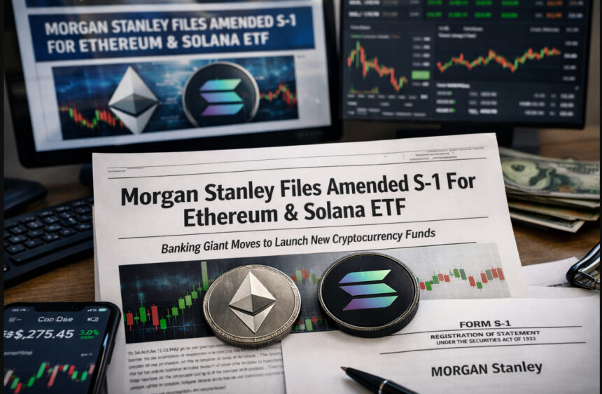 Breaking: Morgan Stanley Files Amended S-1 For Ethereum & Solana ETF