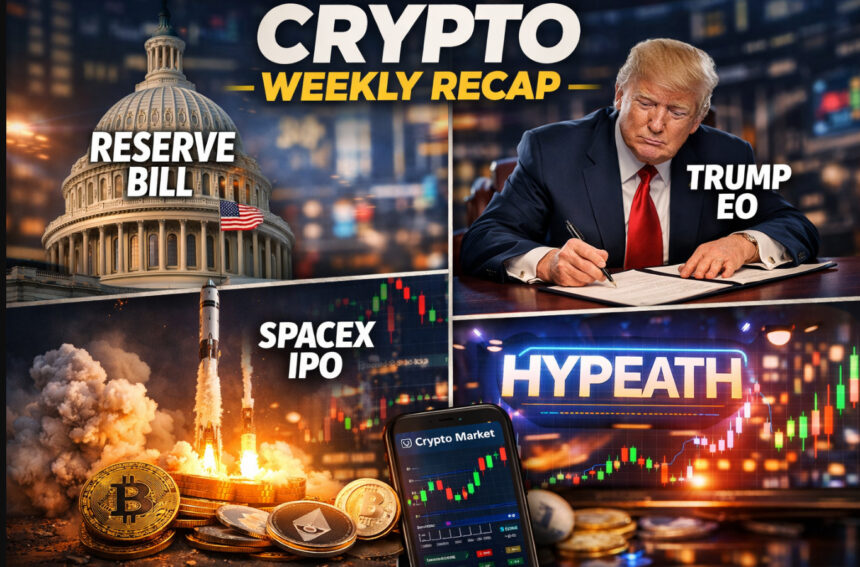 Crypto Weekly Recap: Reserve Bill Trump EO SpaceX IPO HYPEATH