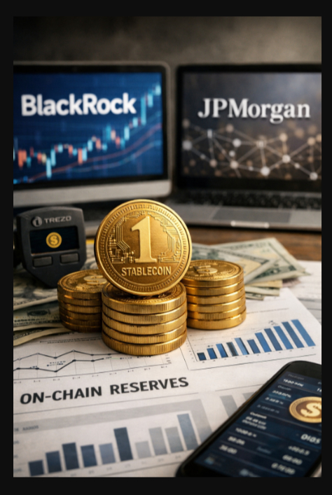BlackRock & JPMorgan Tap Stablecoin for On-Chain Reserves