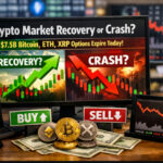 Crypto Market Recovery or Crash? $7.5B Bitcoin, ETH, XRP Options Expire Today