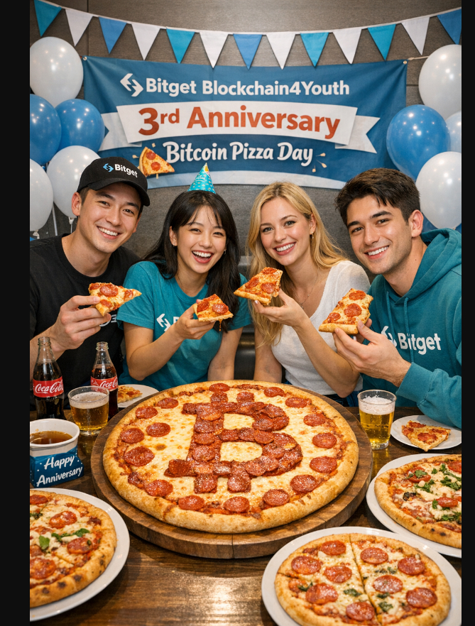 Bitget Blockchain4Youth 3rd Anniversary Bitcoin Pizza Day