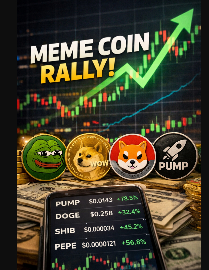 Meme Coins Price Prediction: PUMP, DOGE, SHIB, PEPE Rally