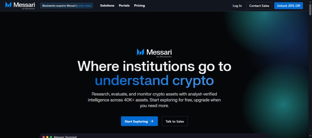 10 Best Onchain Trackers for Smart Money Accumulation Phases 6 Messari OnChain Intel