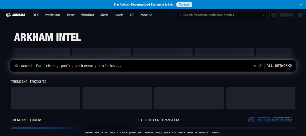 10 Best Onchain Trackers for Smart Money Accumulation Phases 7 Arkham Intelligence