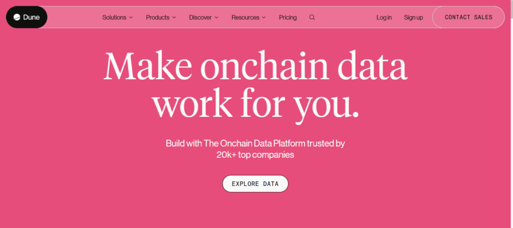 10 Best Onchain Trackers for Smart Money Accumulation Phases 8 Dune Analytics