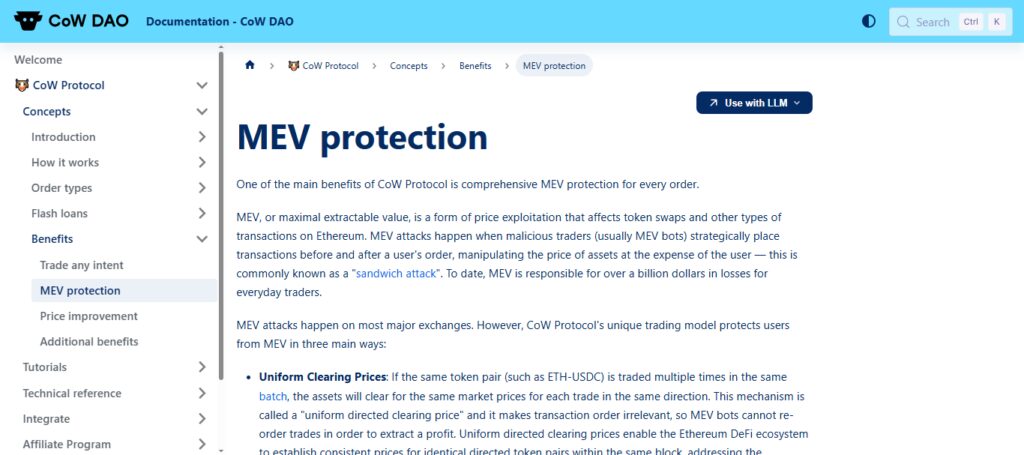 MEVBlocker (CoW Protocol)