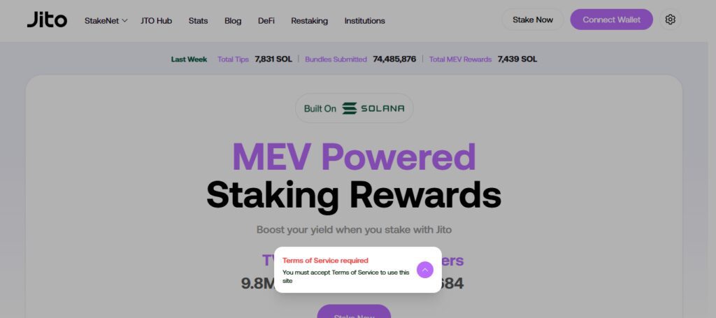 Jito MEV Staking