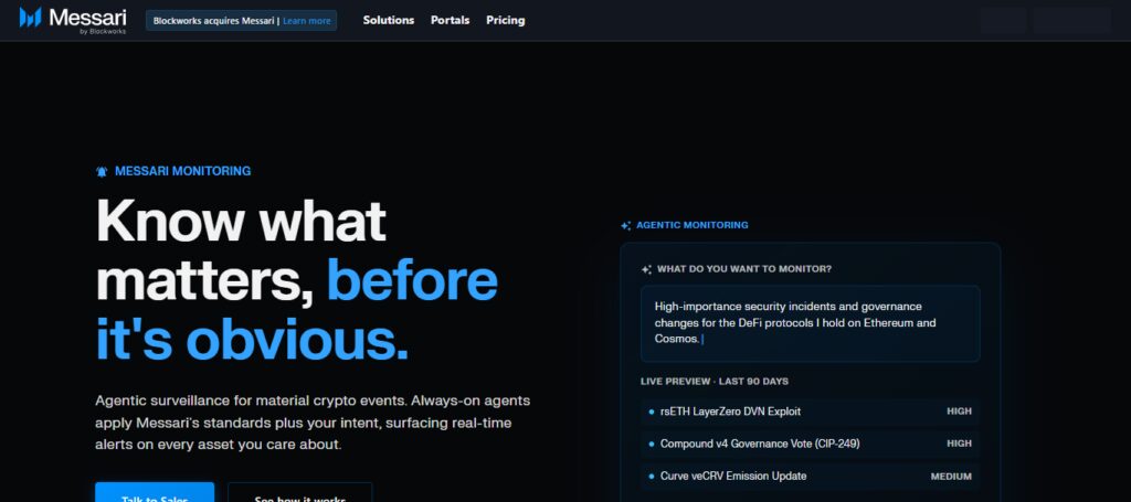 Messari Intel