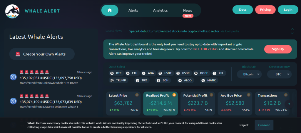 10 Best Crypto Market Scanners for Sudden Volatility Pumps 10 Whale Alert AI