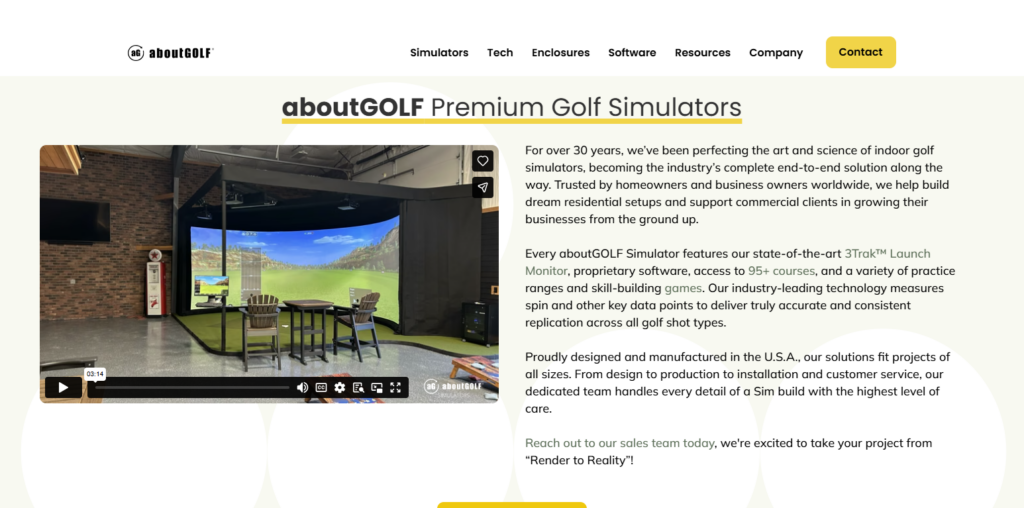  aboutGolf Simulator Systems