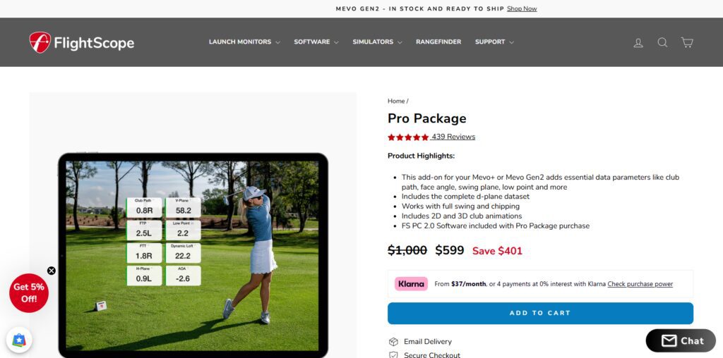 10 Best Professional Golf Simulators for Home Basement 7 FlightScope Mevo+ (Pro Package)