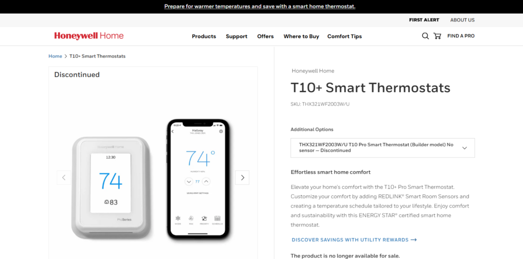 Honeywell Home T10 Pro