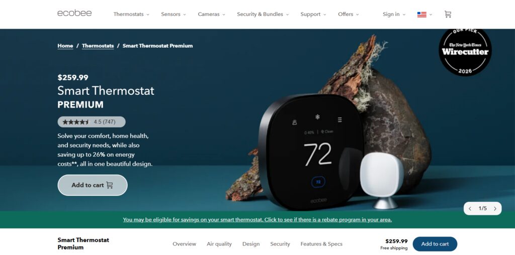 11 Best Multi-Zone Smart Climate Control Systems Guides 2 Ecobee Smart Thermostat Premium