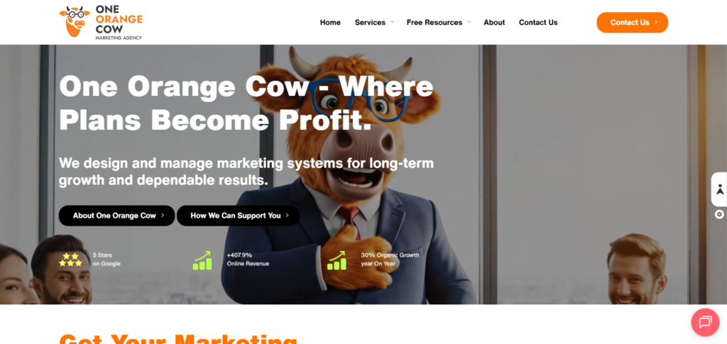 One Orange Cow
