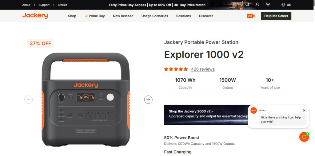 Jackery Explorer 1000 v2