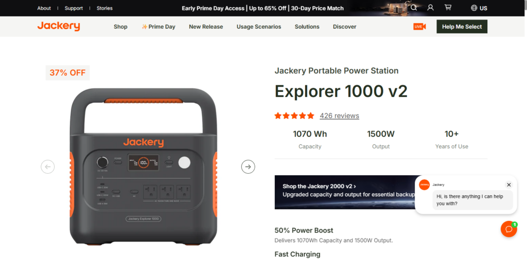 10 Best Portable Solar Generators for Off-Grid Overlanding 10 Jackery Explorer 1000 v2