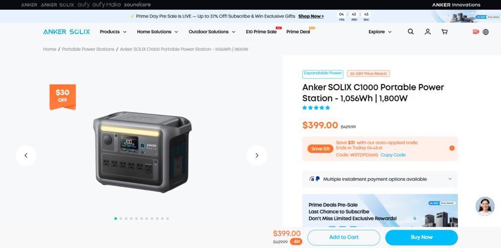 Anker SOLIX C1000