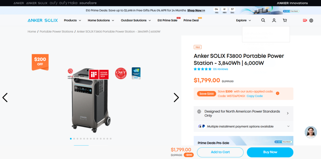 10 Best Portable Solar Generators for Off-Grid Overlanding 3 Anker SOLIX F3800